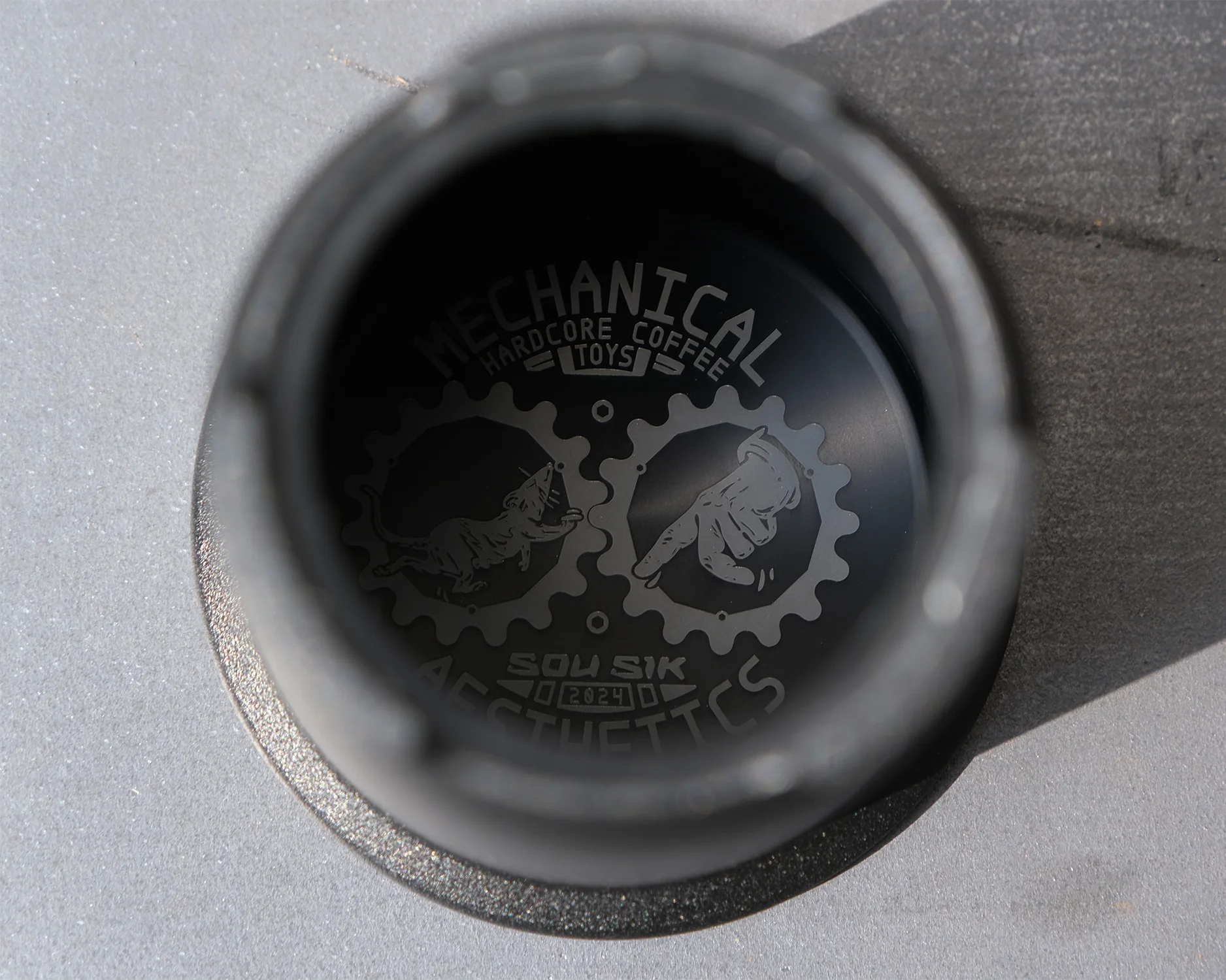 P-1 Hand Coffee Grinder - Black DLC Coating Aluminum
