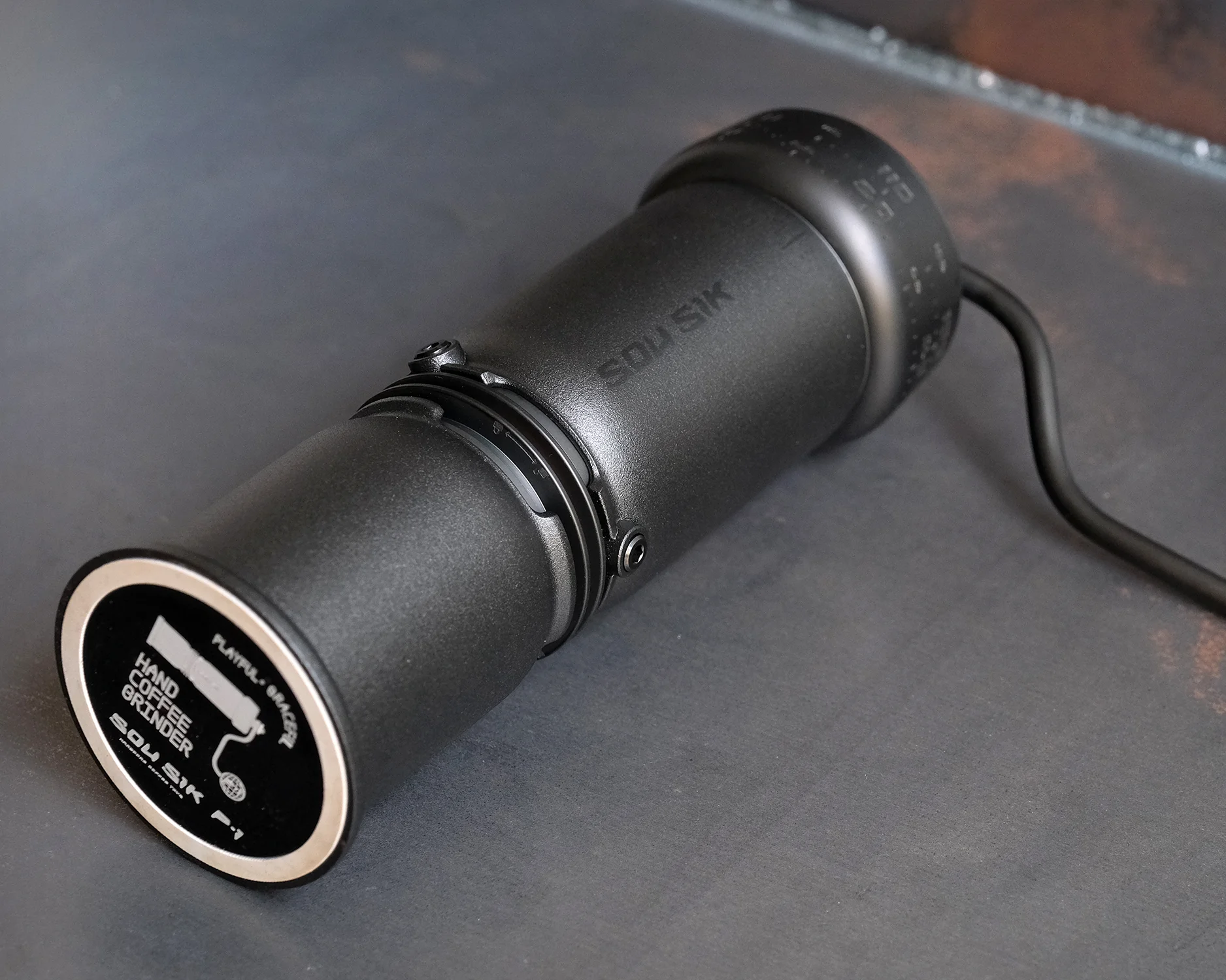 P-1 Hand Coffee Grinder - Black DLC Coating Aluminum