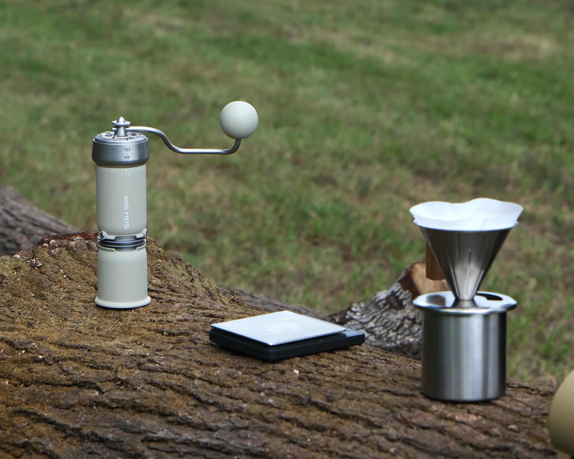 P-1 Hand Coffee Grinder - Desert Yellow Aluminum