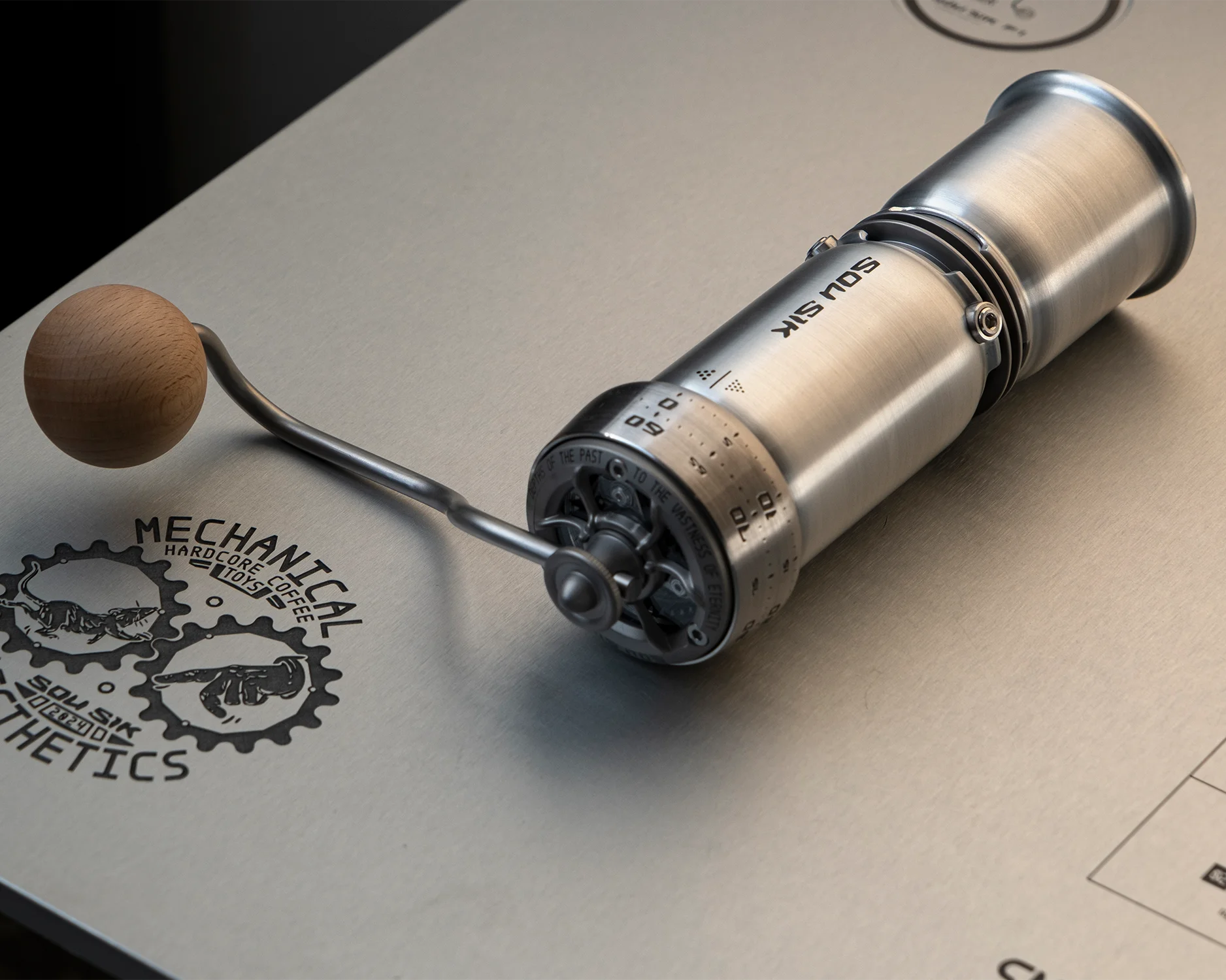 P-1 Hand Coffee Grinder - Raw Aluminum