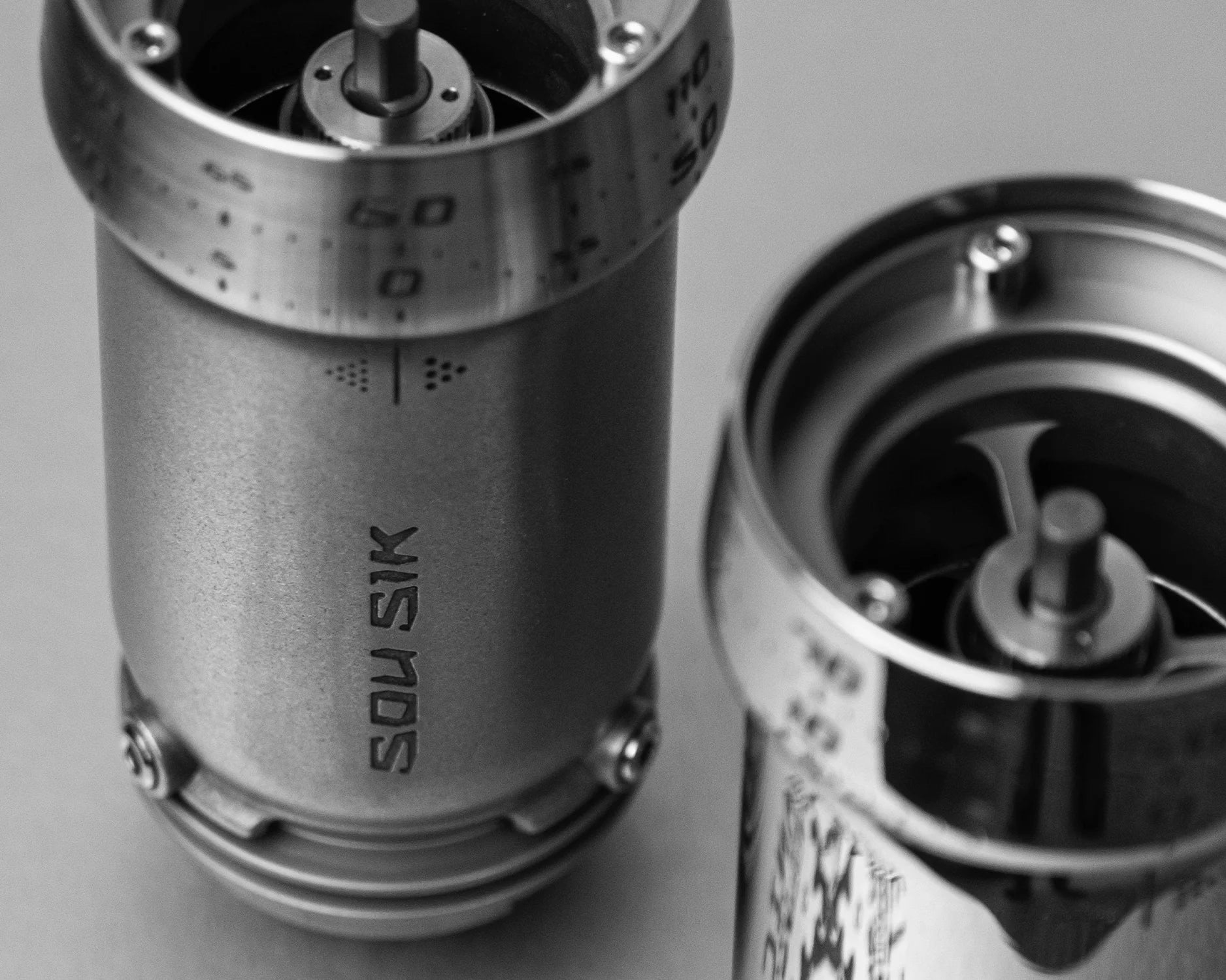 P-1 Hand Coffee Grinder - Stonewash Stainless Steel