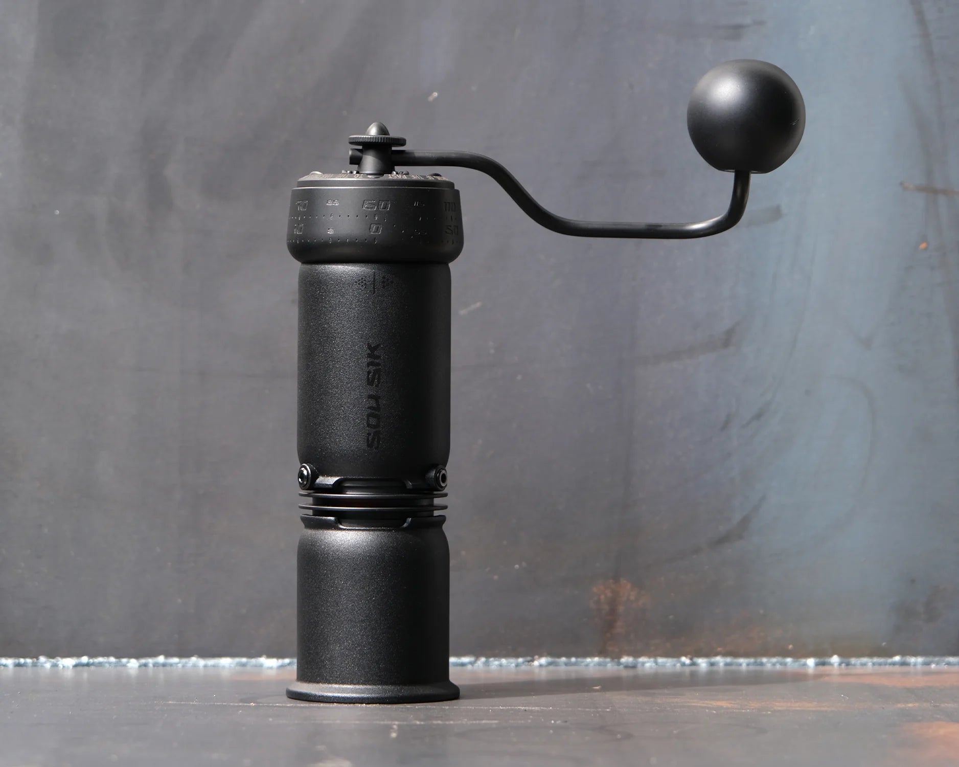 P-1 Hand Coffee Grinder - Black DLC Coating Aluminum