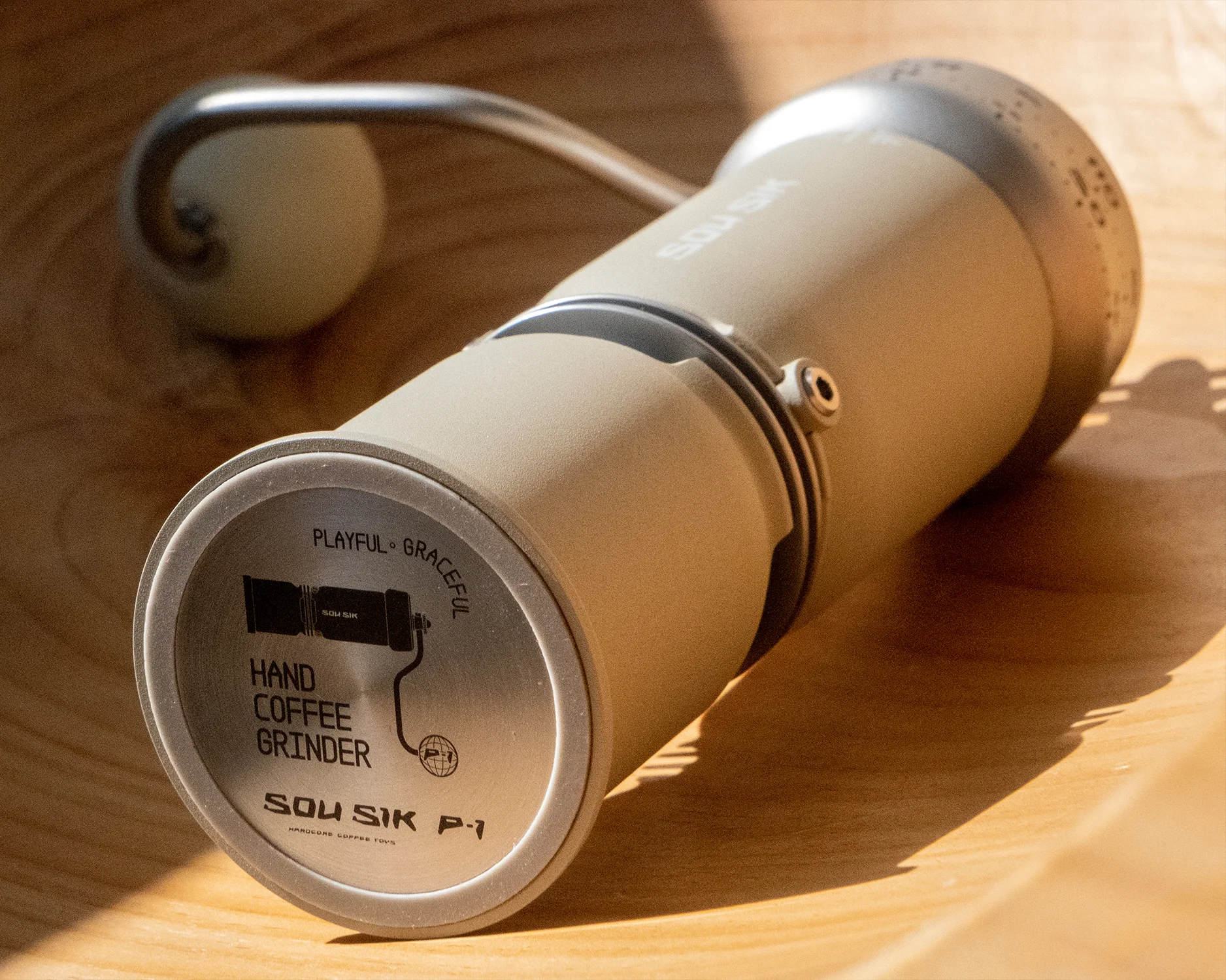 P-1 Hand Coffee Grinder - Desert Yellow Aluminum