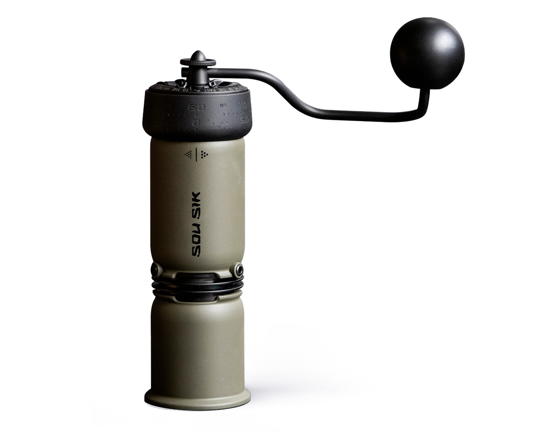 P-1 Hand Coffee Grinder - Dark Olive DLC Coating Aluminum