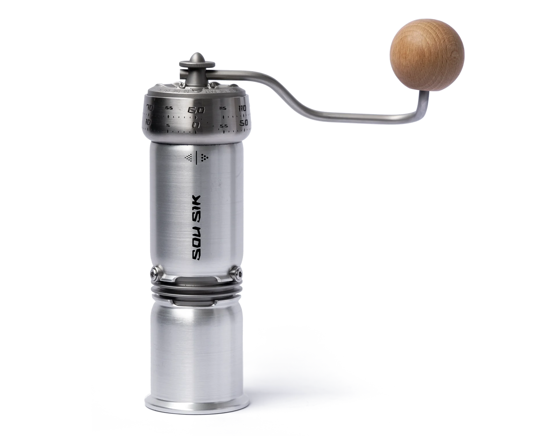 P-1 Manual Coffee Grinder - Raw Aluminum