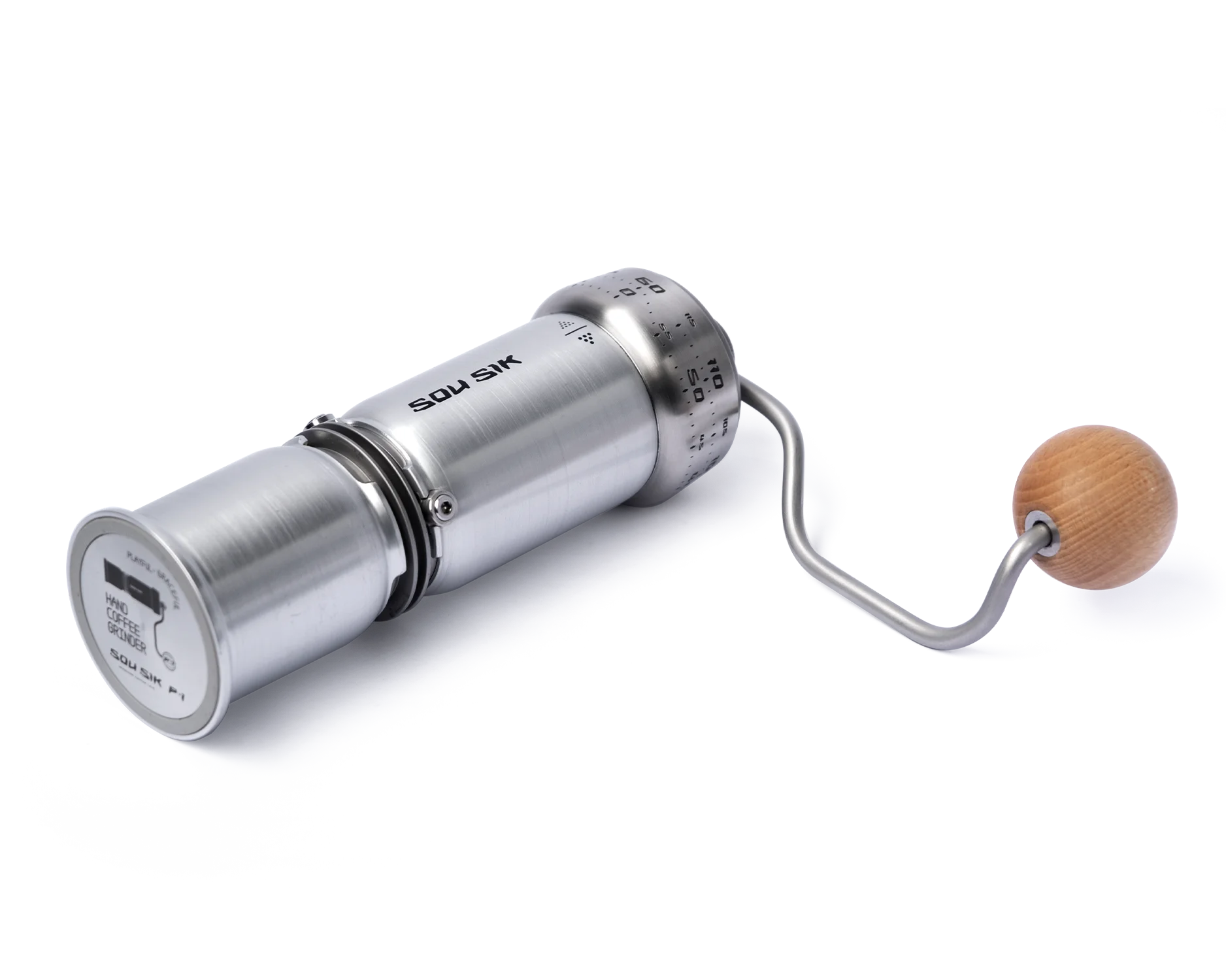 P-1 Hand Coffee Grinder - Raw Aluminum