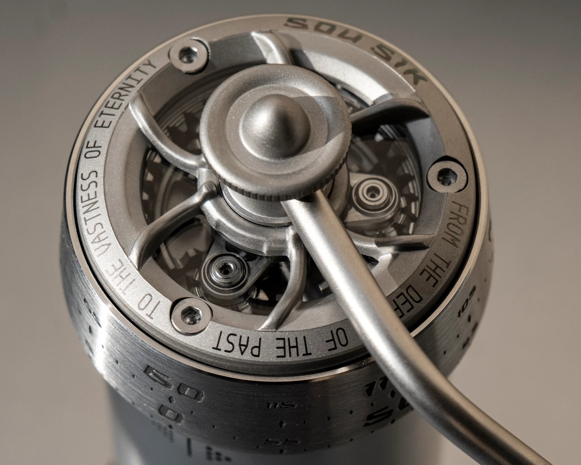 P-1 Hand Coffee Grinder - Raw Aluminum
