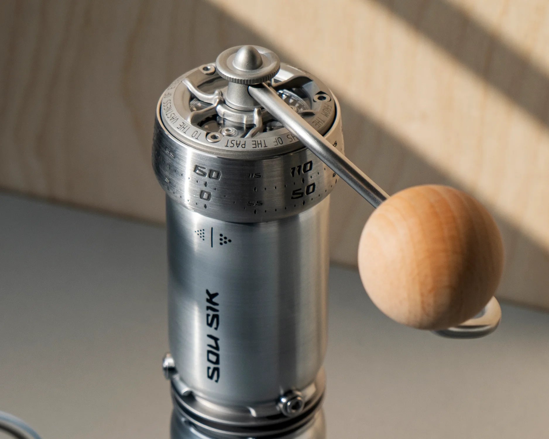 P-1 Hand Coffee Grinder - Raw Aluminum