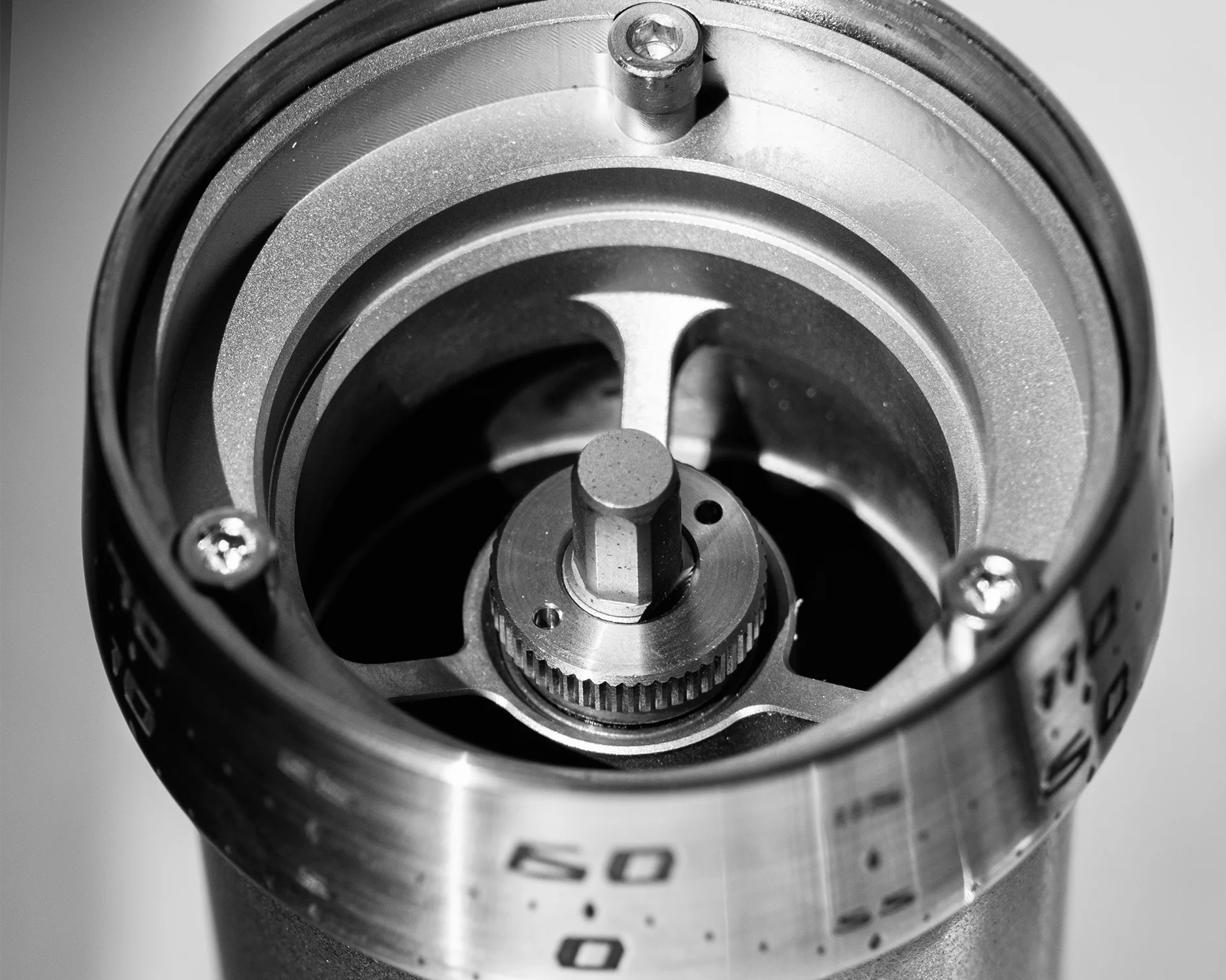 P-1 Hand Coffee Grinder - Stonewash Stainless Steel